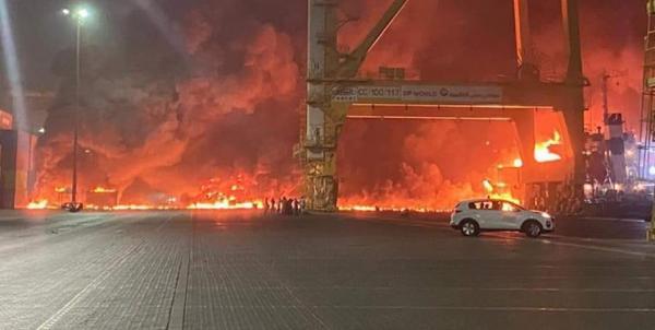 انفجار مهیب در بندر دبی زیر سایه اختلافات نفتی امارات با ریاض